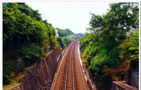 中国铁路铁道铁轨图片