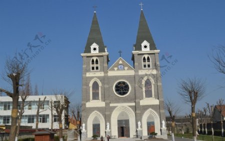 窑湾古镇教堂图片