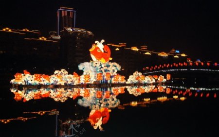 春节彩灯图片