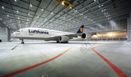 德国汉莎空客A380图片