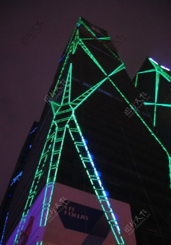 高楼夜景图片