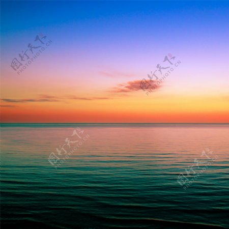 大海黄昏图片