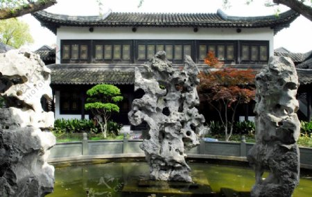 昆曲博物馆太湖石图片