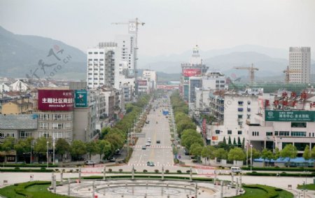 德清县城武康街道全景图图片