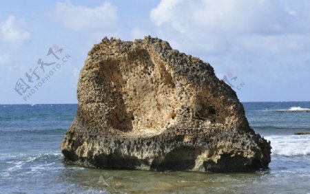 海岸礁岩风光图片