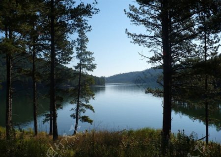 美丽湖景图片