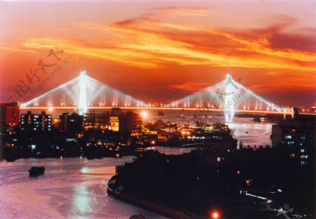 海口市世纪大桥施工图片