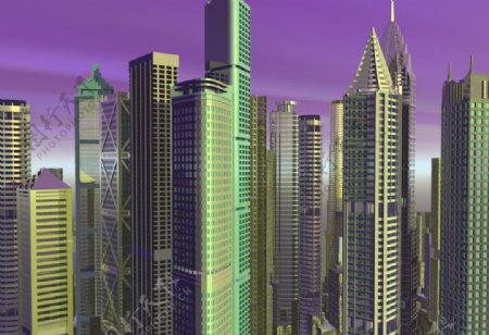 三维立体城市图片