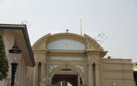 泰国大皇宫内泰式风格建筑图片