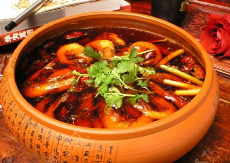 香辣盆盆虾图片