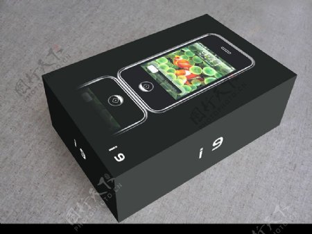 仿苹果机i9手机包装盒图片