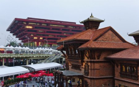 2010年上海世博会尼泊尔馆图片