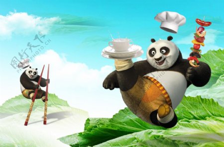 功夫熊猫功夫餐厅图片