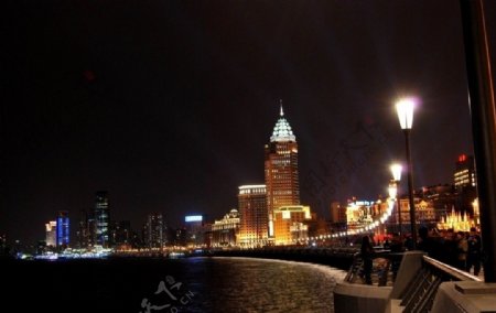 上海新外灘夜景图片