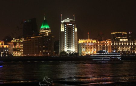 上海外滩浦江夜景图片