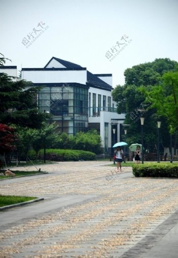 苏州独墅湖高教区图书馆对面外景图片