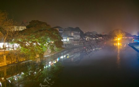 四川邛崃平乐古镇夜景图片