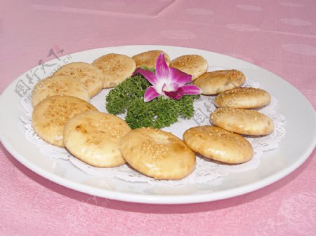 香麻酥饼图片