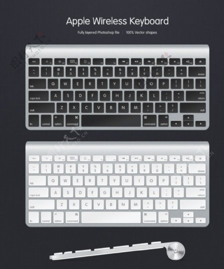 苹果键盘素材图片