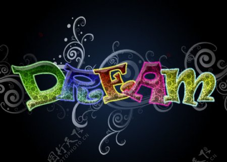 字体设计DREAM图片
