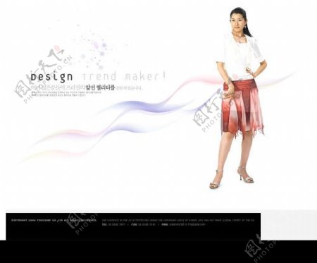 PS分层韩国广告美女8图片
