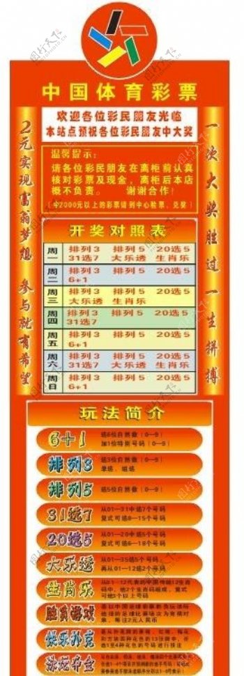中国体彩信息栏图片