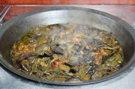 铁锅炖干菜图片