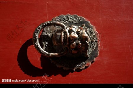 北京印像铜门环图片