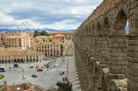 西班牙塞哥维亚古罗马水渠图片