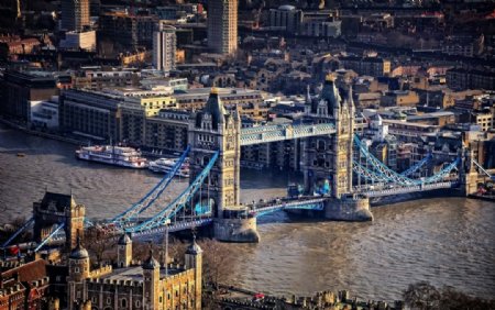 伦敦塔桥俯瞰图片
