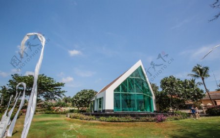 巴厘岛海边教堂图片