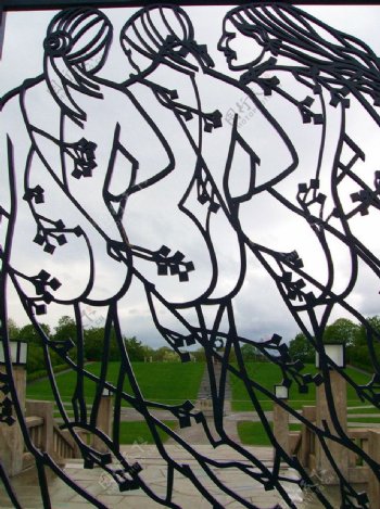 挪威维格兰雕塑公园图片