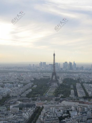 俯瞰巴黎图片