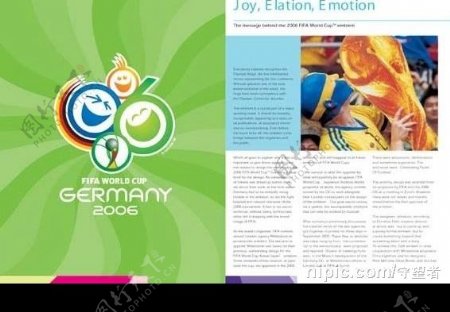2006德国世界杯官方计划书六个页面矢量图pdf格式可以用AI或者ID打开编辑图片