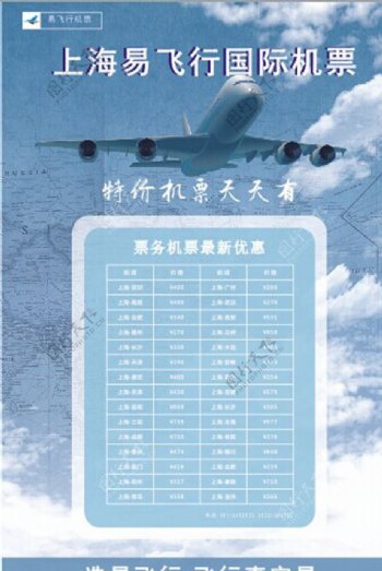 飞机票海报图片