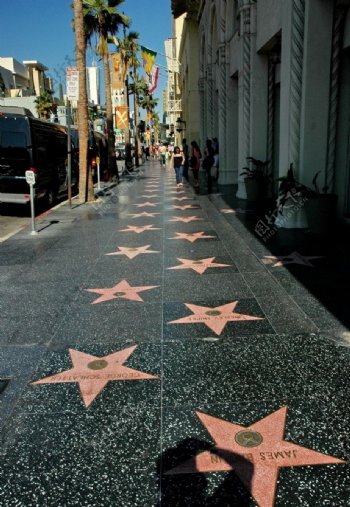 洛杉矶好莱坞星光大道图片