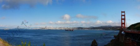 旧金山金门海峡风光图片