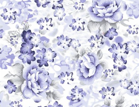 紫色时尚经典花纹图片