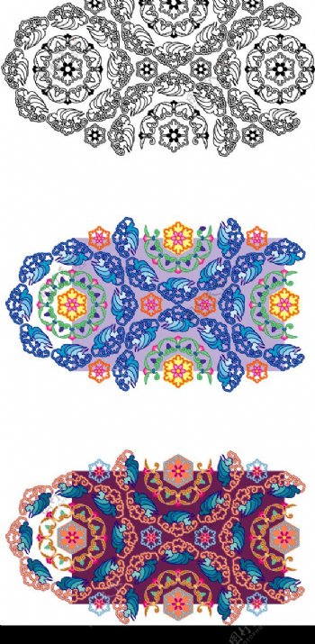 中国式花纹素材图片