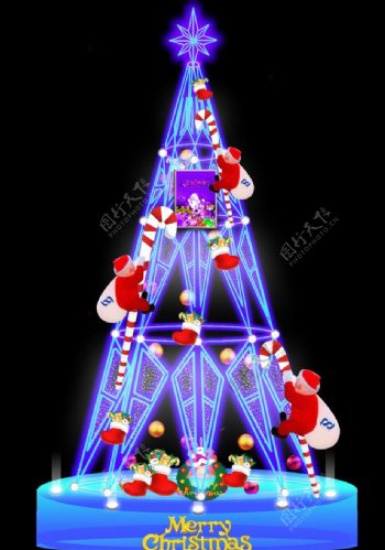 大型圣诞树效果图图片