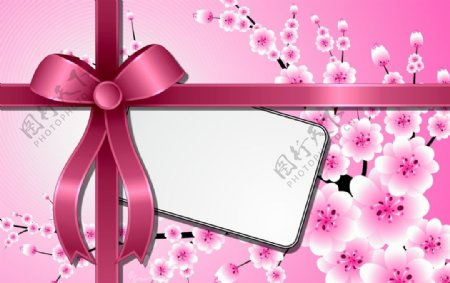 粉色蝴蝶花框图片