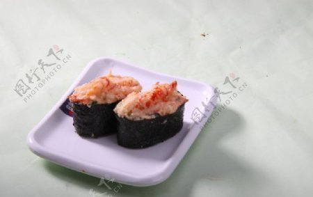 龙虾沙律寿司图片