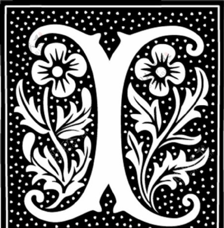 花式字母X字图片