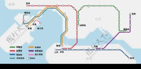 香港地铁线路图图片