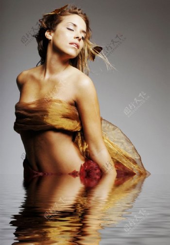 水中美女图片