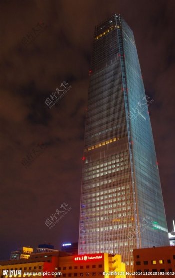 北京国贸大厦夜景图片