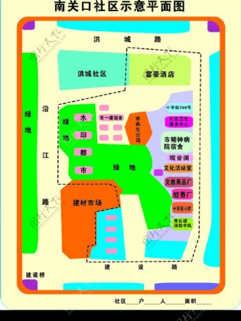 社區(qū)分布圖圖片