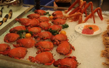 自助餐西餐海鲜老虎蟹图片