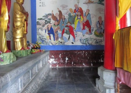 寺庙内部图片