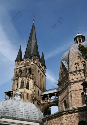 瑞士风格城堡建筑图片